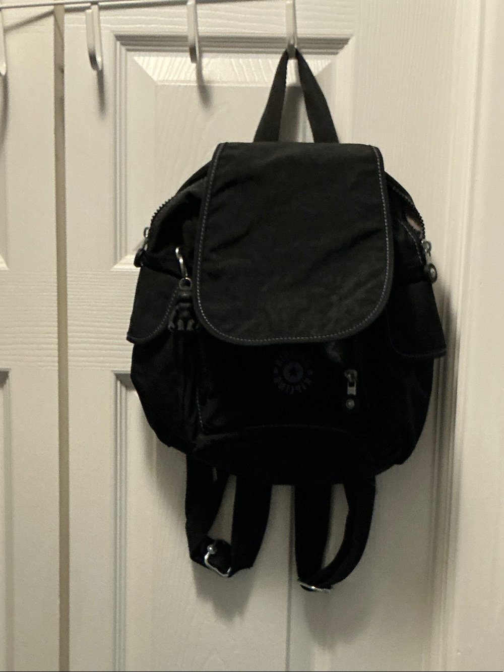 Kipling Black Nylon Small Backpack